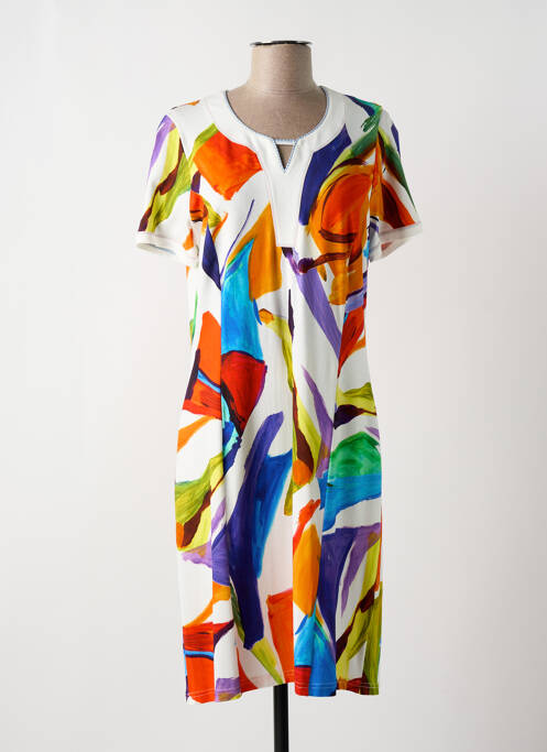 Robe mi-longue blanc FRANCE RIVOIRE pour femme