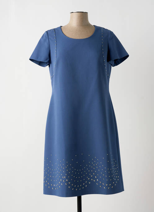 Robe mi-longue bleu FRANCE RIVOIRE pour femme