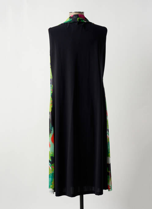 Robe mi-longue noir MALOKA pour femme