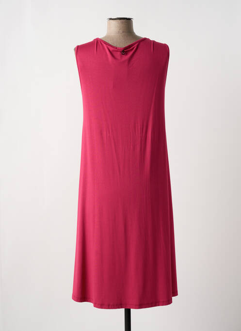 Robe mi-longue rose MALOKA pour femme