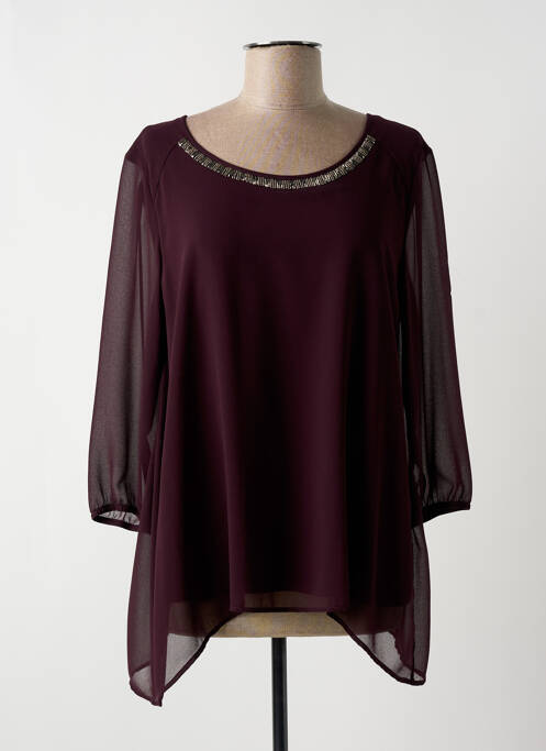 Tunique manches longues violet BARBARA LEBEK pour femme
