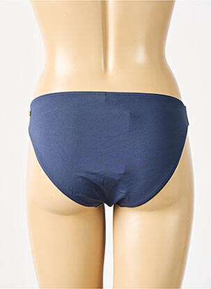 Bas de maillot de bain effet matière satinée culotte bleu ESPRIT femme
