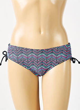 Bas de maillot de bain imprimé fantaisie culotte noir SUNMARIN femme