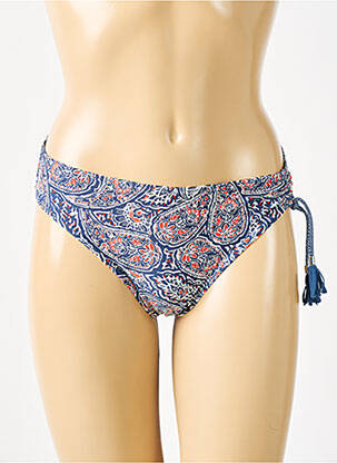 Bas de maillot de bain effet matière satinée culotte bleu ESPRIT femme