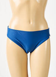 Bas de maillot de bain effet matière satinée culotte bleu SUNMARIN femme