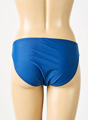 Bas de maillot de bain effet matière satinée culotte bleu SUNMARIN femme