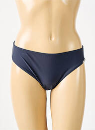 Bas de maillot de bain effet matière satinée culotte bleu fonce SUNMARIN femme