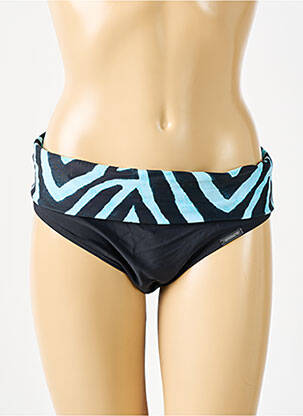 Bas de maillot de bain effet matière satinée culotte noir SUNMARIN femme