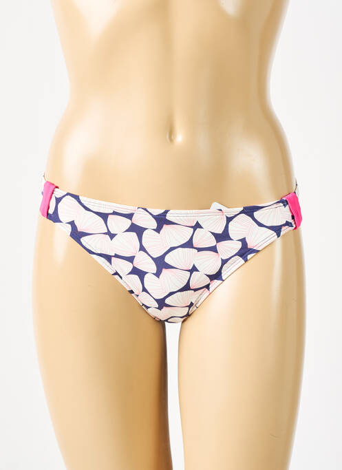 Bas de maillot de bain imprimé fantaisie culotte bleu CHERRY BEACH femme