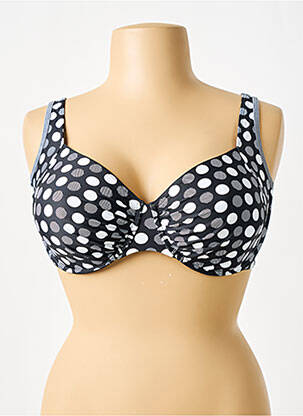 Haut de maillot de bain stretch haut soutien-gorge emboitant noir SUNMARIN femme