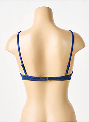 Haut de maillot de bain stretch haut soutien-gorge moulé bleu CHERRY BEACH femme