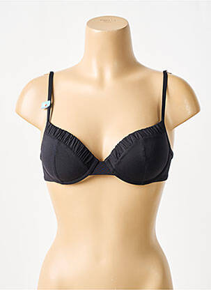 Haut de maillot de bain stretch haut soutien-gorge moulé noir CHERRY BEACH femme