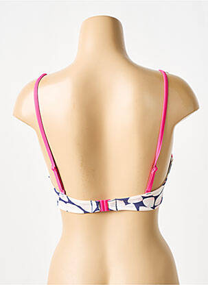Haut de maillot de bain stretch haut soutien-gorge balconnet bleu CHERRY BEACH femme