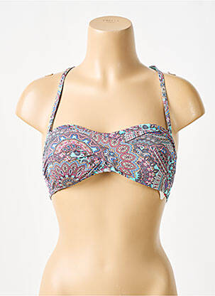 Haut de maillot de bain stretch haut bandeau bleu ESPRIT femme