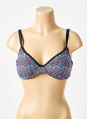Haut de maillot de bain stretch haut soutien-gorge avec mousse de rembourrage amovible noir SUNMARIN femme