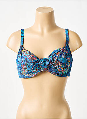 Haut de maillot de bain stretch bleu ROSE POMME femme