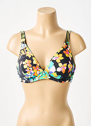 Haut de maillot de bain stretch noir CHERRY BEACH femme