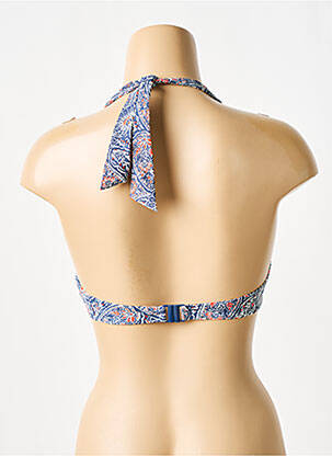 Haut de maillot de bain stretch haut soutien-gorge balconnet bleu ESPRIT femme