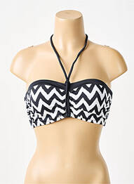 Haut de maillot de bain stretch haut bandeau noir FREYA femme