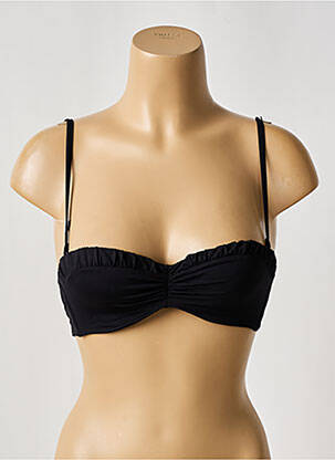 Haut de maillot de bain stretch haut soutien-gorge balconnet noir CHERRY BEACH femme