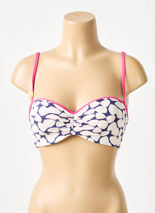 Haut de maillot de bain bleu CHERRY BEACH pour femme