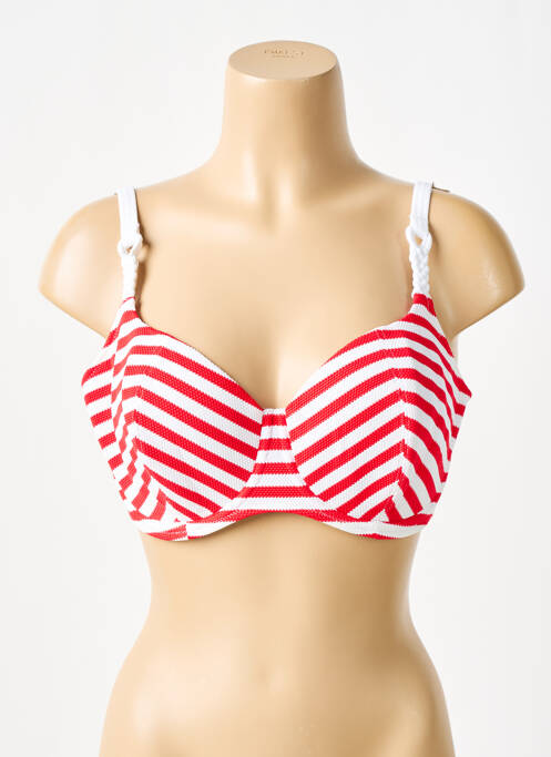 Haut de maillot de bain rouge FREYA pour femme