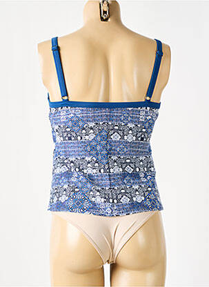 Haut de maillot de bain stretch haut soutien-gorge emboitant bleu SUNMARIN femme