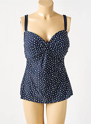 Haut de maillot de bain stretch haut soutien-gorge moulé bleu SUNMARIN femme