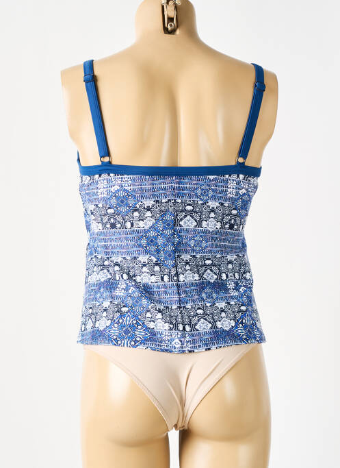 Haut de maillot de bain stretch haut soutien-gorge emboitant bleu SUNMARIN femme