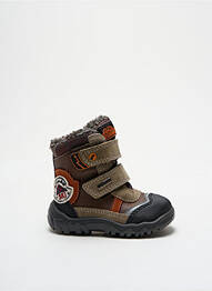 Bottines/boots matière lisse bout rond marron IMAC garcon