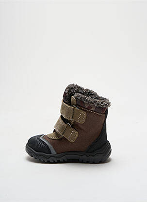 Bottines/boots matière lisse bout rond marron IMAC garçon