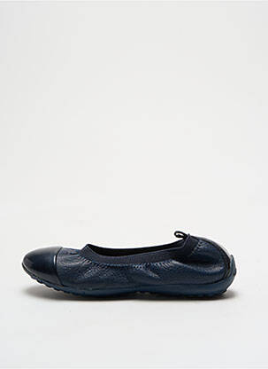 Ballerines tissage satiné bout rond bleu GEOX fille