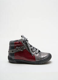 Bottillons matière lisse rouge BABYBOTTE fille