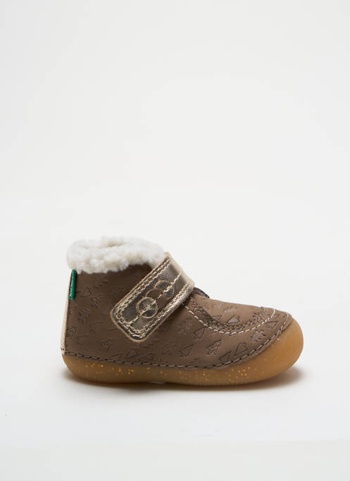 Bottillons marron KICKERS pour fille