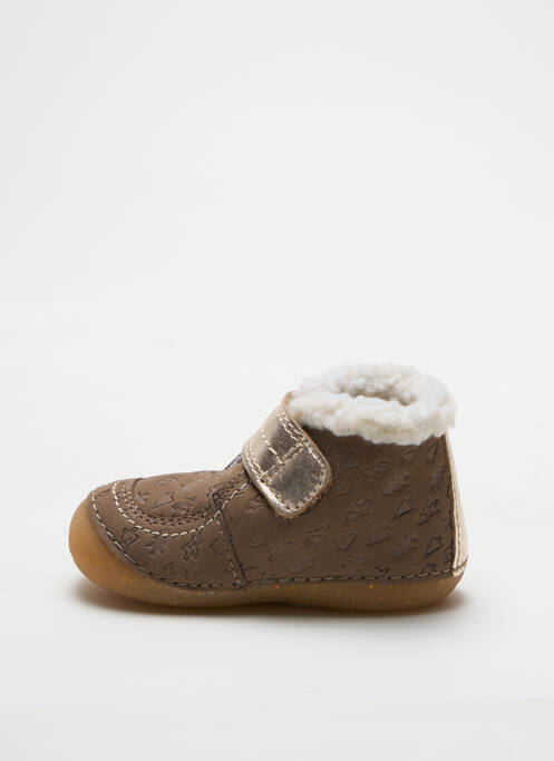 Bottillons marron KICKERS pour fille