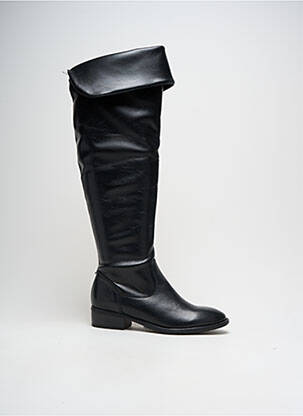 Cuissardes tissage satiné talon plat jusqu'à 3cm noir TAMARIS femme