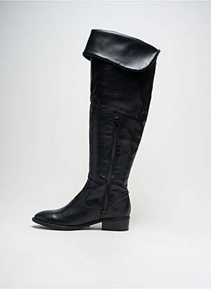 Cuissardes tissage satiné talon plat jusqu'à 3cm noir TAMARIS femme