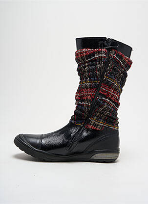 Bottes effet froissé bout rond noir GBB fille