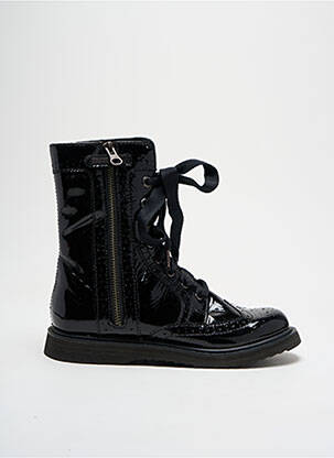 Bottines/boots bout rond talon plat jusqu'à 3cm noir GEOX femme
