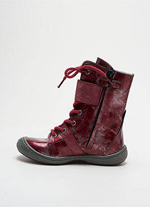 Bottines/boots semelle amovible bout rond violet BELLAMY fille