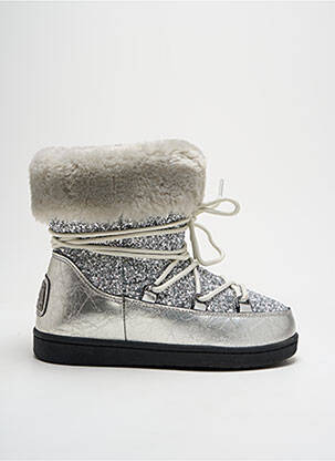 Bottines/boots fourrée talon plat jusqu'à 3cm argent LOLA ESPELETA femme