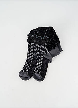 Chaussettes imprimé fantaisie gris BERTHE AUX GRANDS PIEDS femme