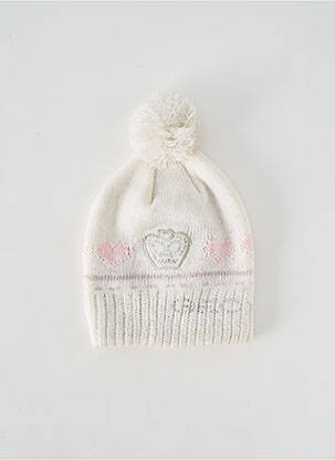 Bonnet imprimé fantaisie blanc GEOX fille