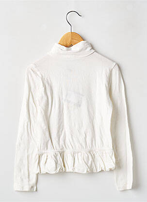 T-shirt coupe cintrée manches longues blanc GEOX fille
