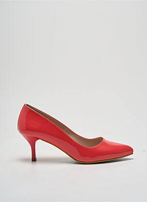 Escarpins matière lisse talon de 4 à 6cm rose GIULIA femme