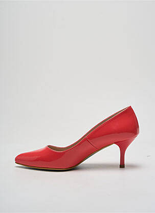 Escarpins matière lisse talon de 4 à 6cm rose GIULIA femme