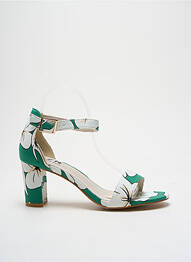 Sandales/nu pieds fermeture bride(s) talon de 4 à 6cm vert ELUE PAR NOUS femme