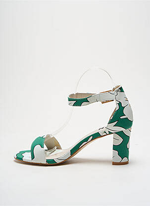 Sandales/nu pieds fermeture bride(s) talon de 4 à 6cm vert ELUE PAR NOUS femme