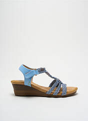 Sandales/Nu pieds bleu ELUE PAR NOUS pour femme seconde vue