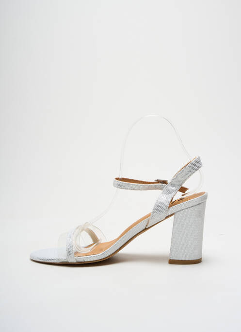 Sandales/Nu pieds argent ELUE PAR NOUS pour femme